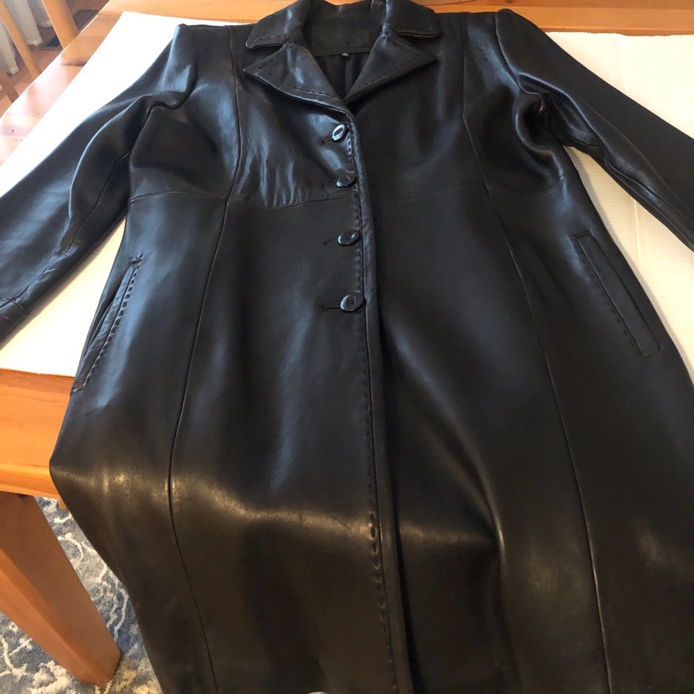 Vintage Avanti New York Luxury Leather Jacket Coat Size L
